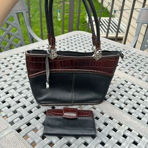 Brown and black Brighton purse and wallet.